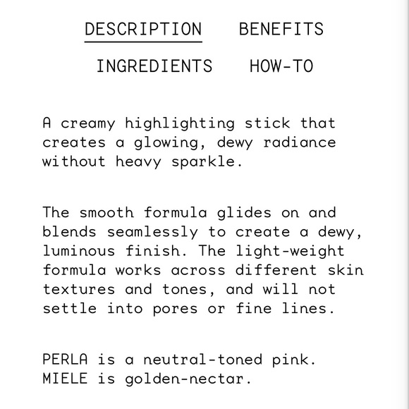 19/99 highlight cream stick in Miele. Creamy golden highlighter. shimmering glow - Picture 5 of 11